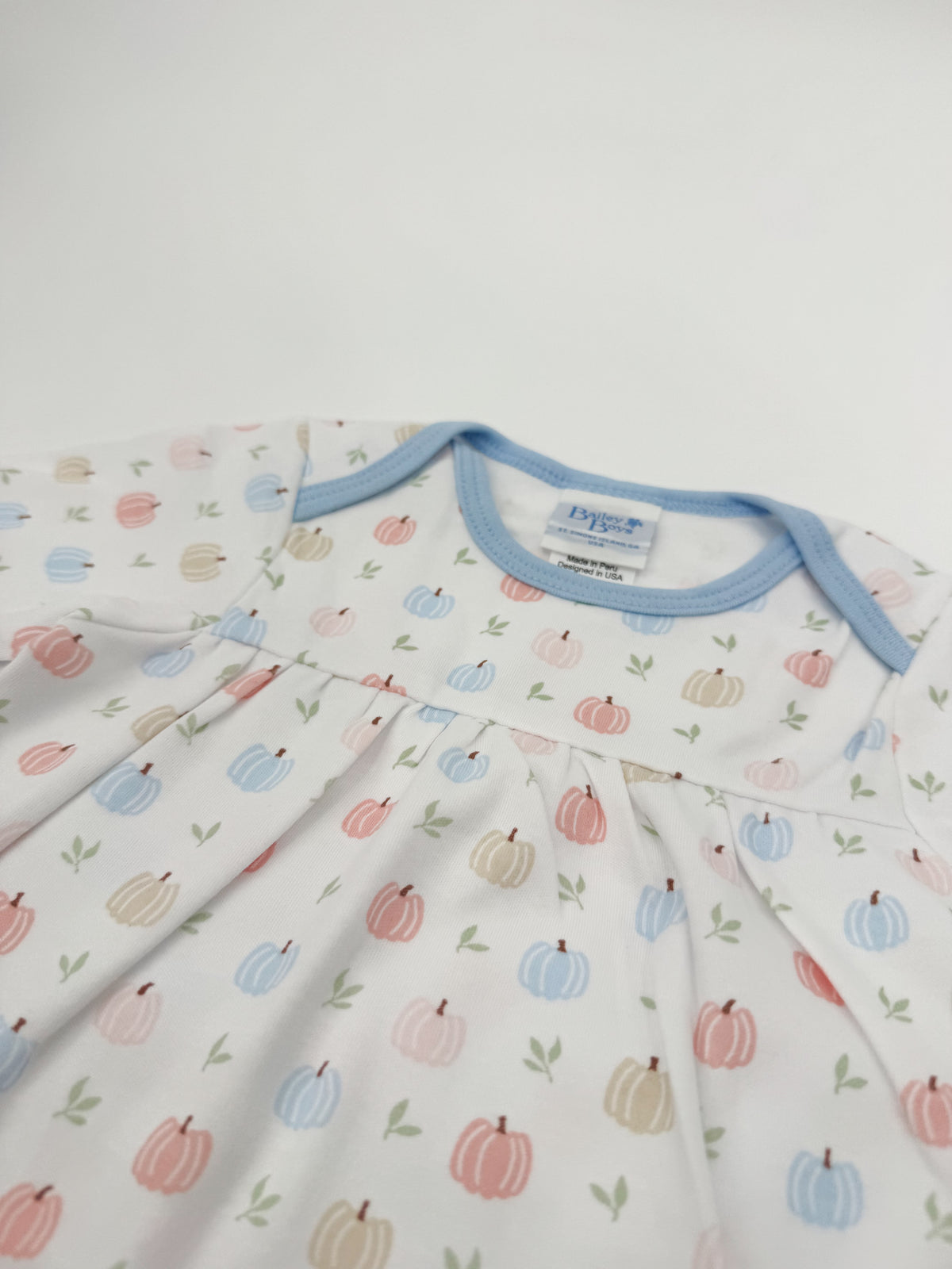 Pastel Pumpkins Baby Gown