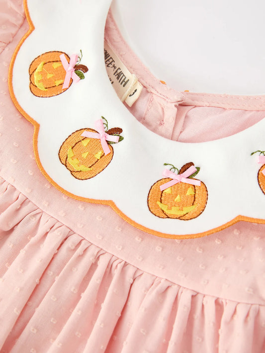 Girly Jack-o’-lantern Puff Sleeve Dress