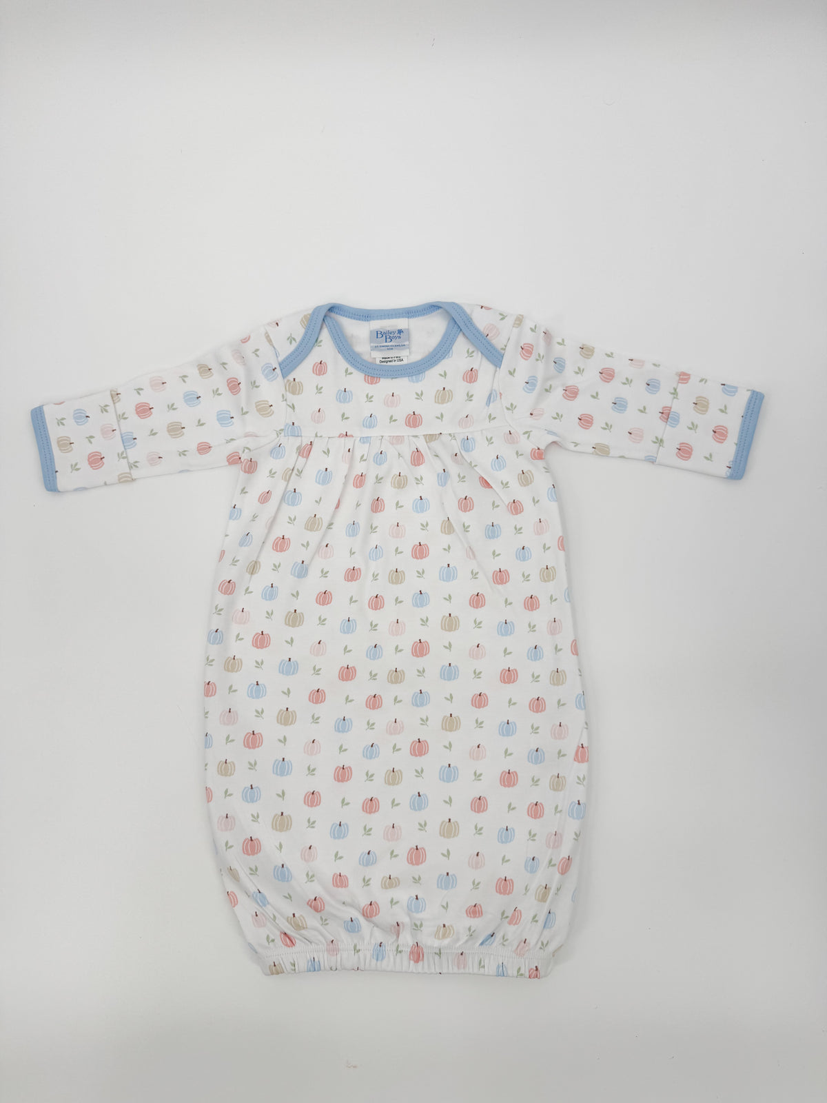 Pastel Pumpkins Baby Gown