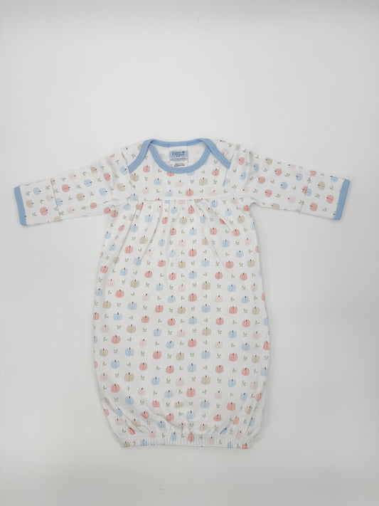 Pastel Pumpkins Baby Gown