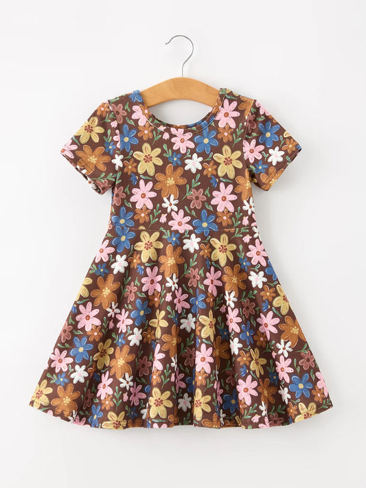 Fall Floral Dress