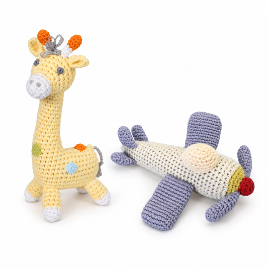 Hand-Crochet Rattle 6”
