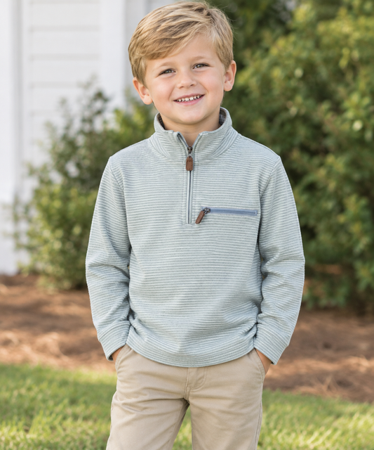 Millie Jay Kingston 1/4 Zip Pullover - Sage Green