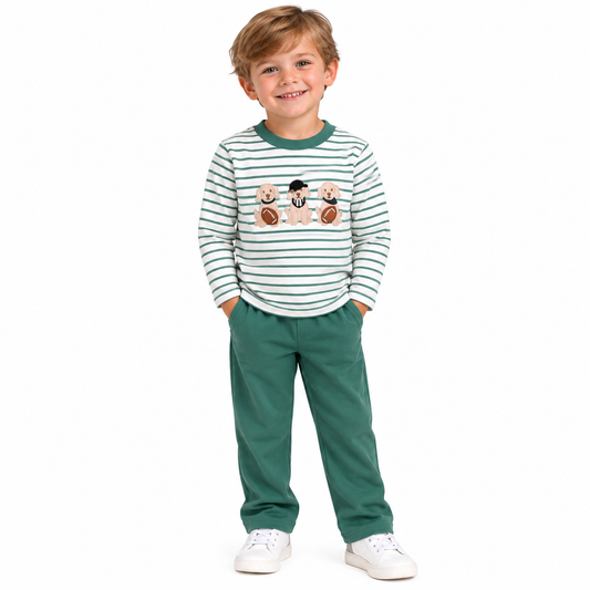 Millie Jay Football Pups Boys Pant Set