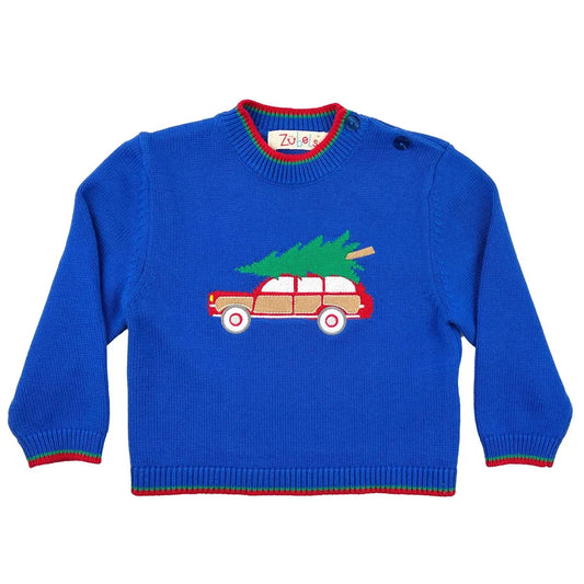 Christmas car Knit Sweater